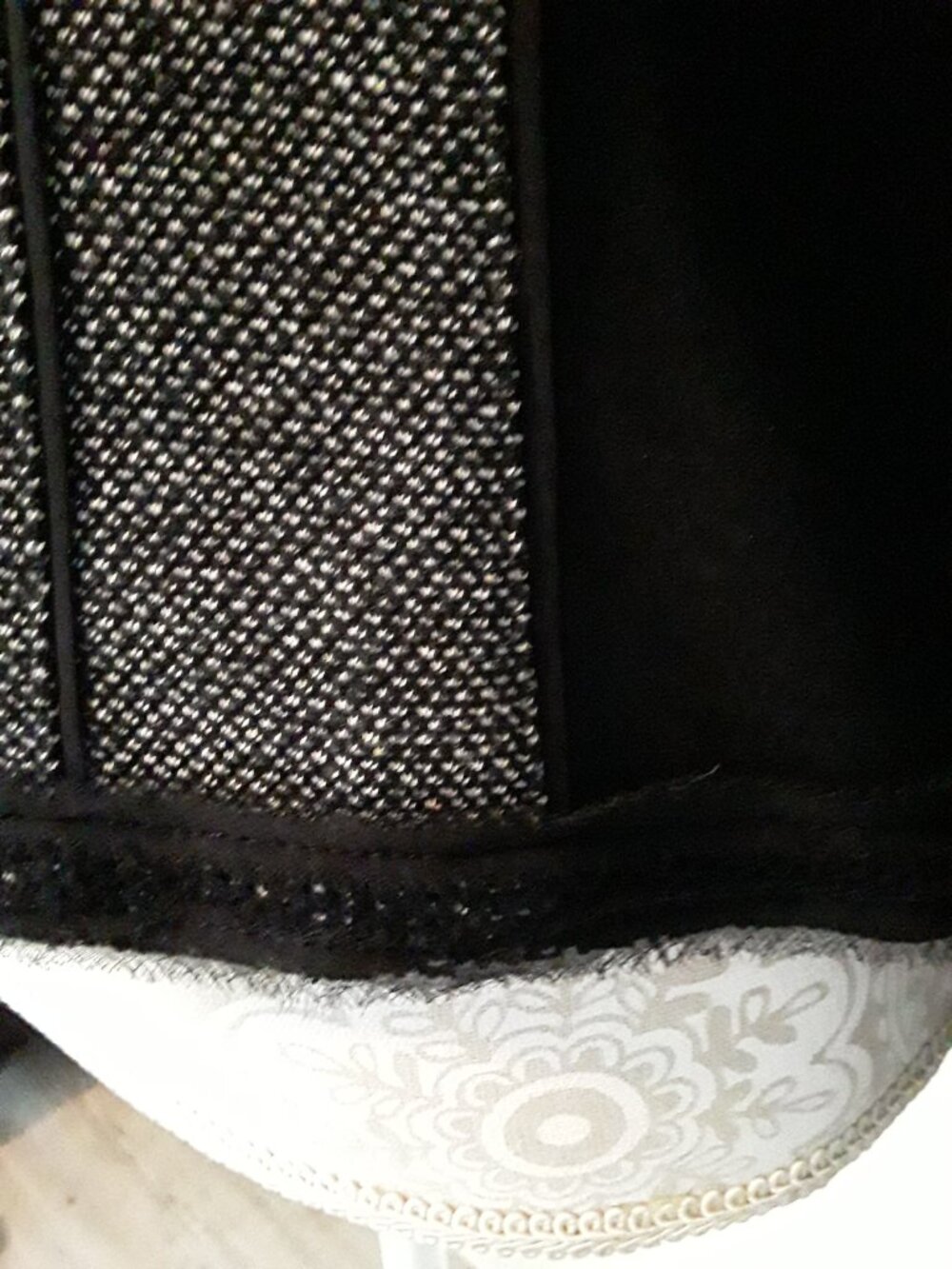 White House Black Market lace accent zipper jacket size 10 - Picture 13 of 14